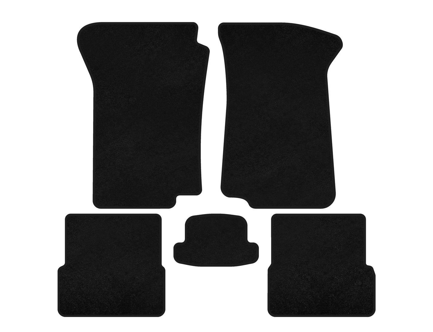 Textile Floor Mats Classic (black) for Volkswagen Golf 2 1983-1992 - image 1