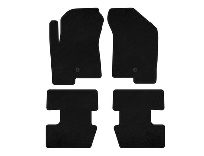 Textile Floor Mats Premium (2011-2016, Black) for Jeep Compass 2006-2016 - image 1