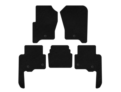 Textile Floor Mats Premium V2 (Black) for Land Rover Discovery IV 2009-2017 - image 1