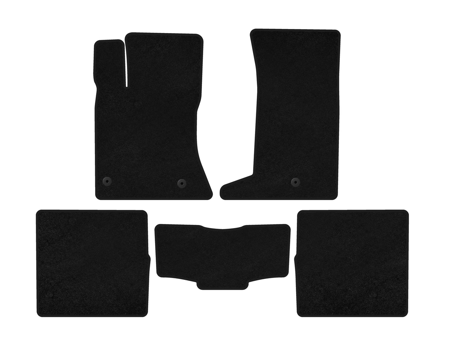 Premium textile floor mats (2003-2009, Black) for Cadillac SRX - image 2