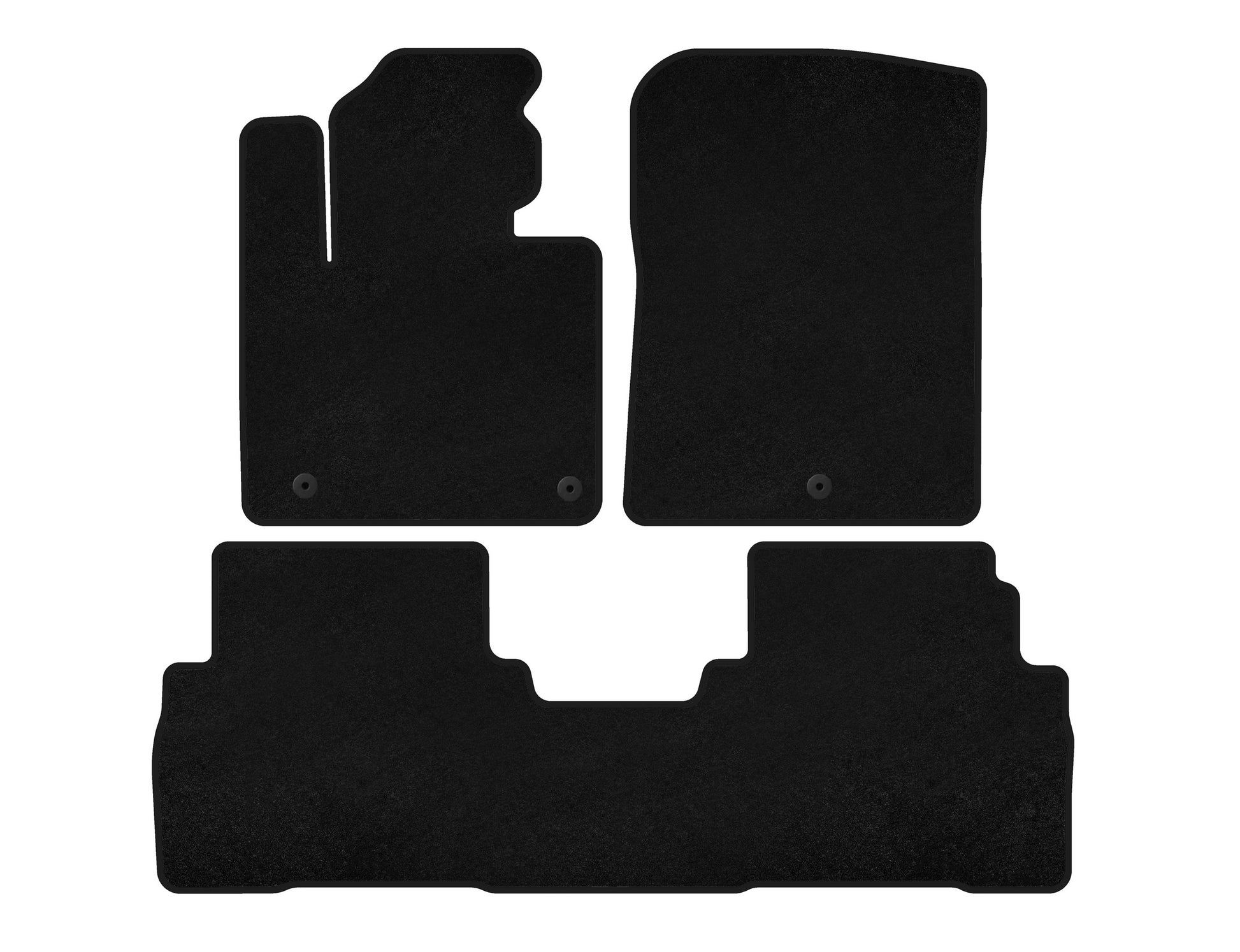 Textile Floor Mats Premium (7-Seater, Black) for Kia Sorento III UM 2014-2020 - image 1