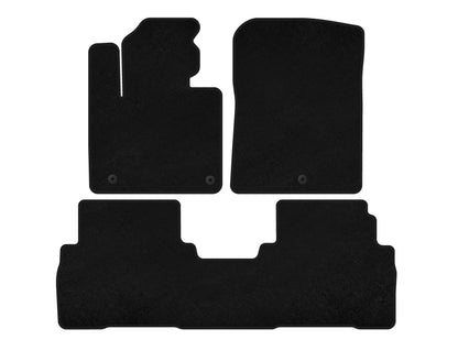 Textile Floor Mats Premium (7-Seater, Black) for Kia Sorento III UM 2014-2020 - image 1