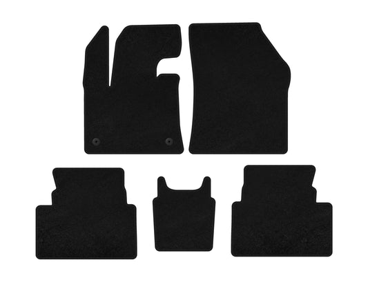 Textile Floor Mats Premium (Floor-Mounted Accelerator, Black) for Citroen C5 Aircross 2017- - image 2