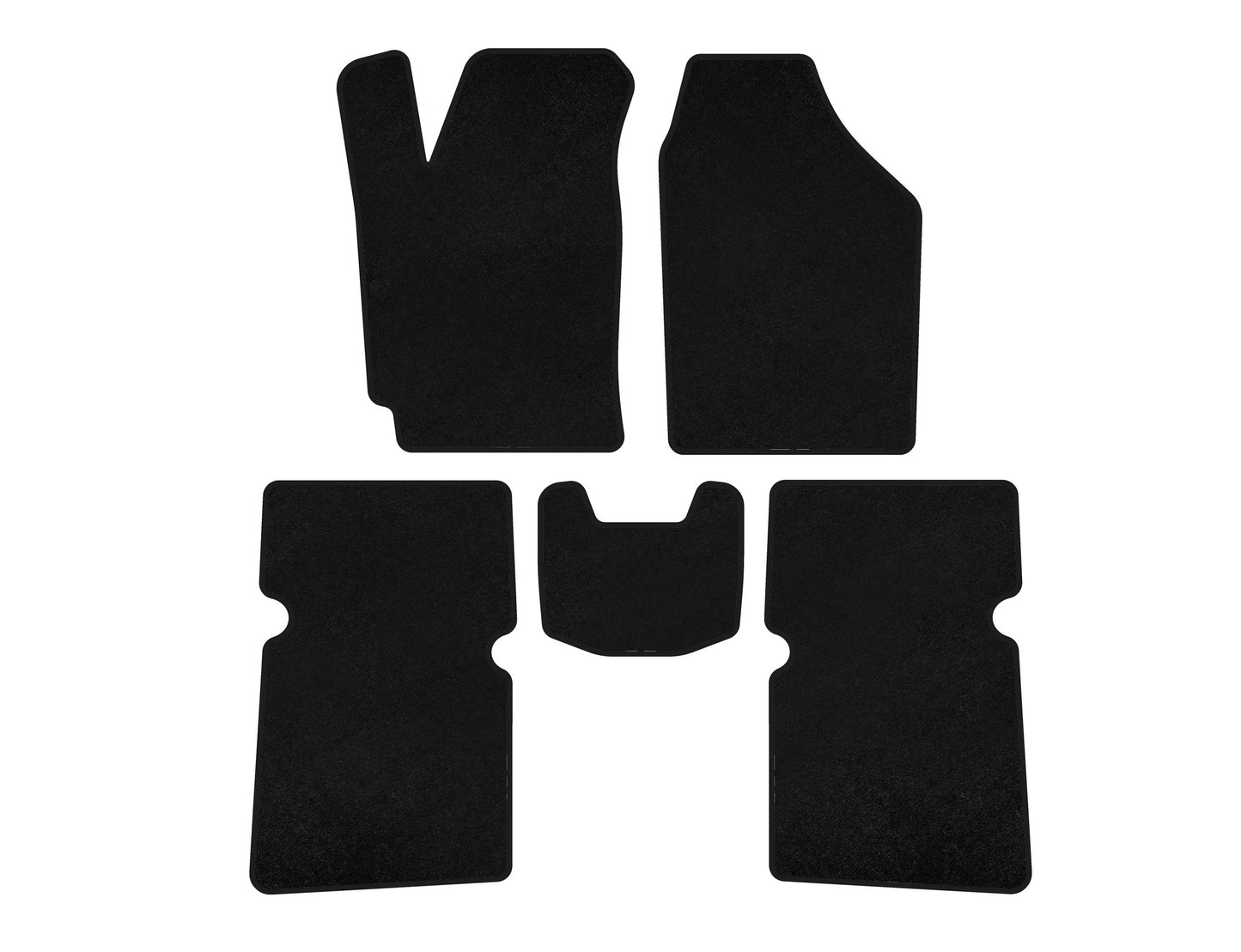 Textile Floor Mats Premium (SD, Black) for JAC J5 2011-2019 - image 1
