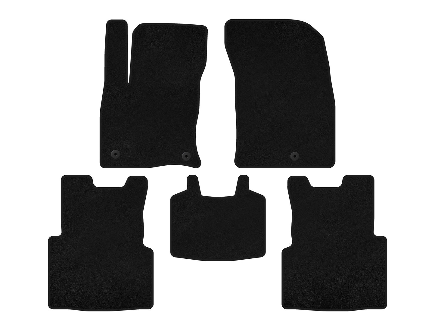 Textile Floor Mats Classic (For Escape, Black) for Ford Kuga/Escape 2019- - image 1