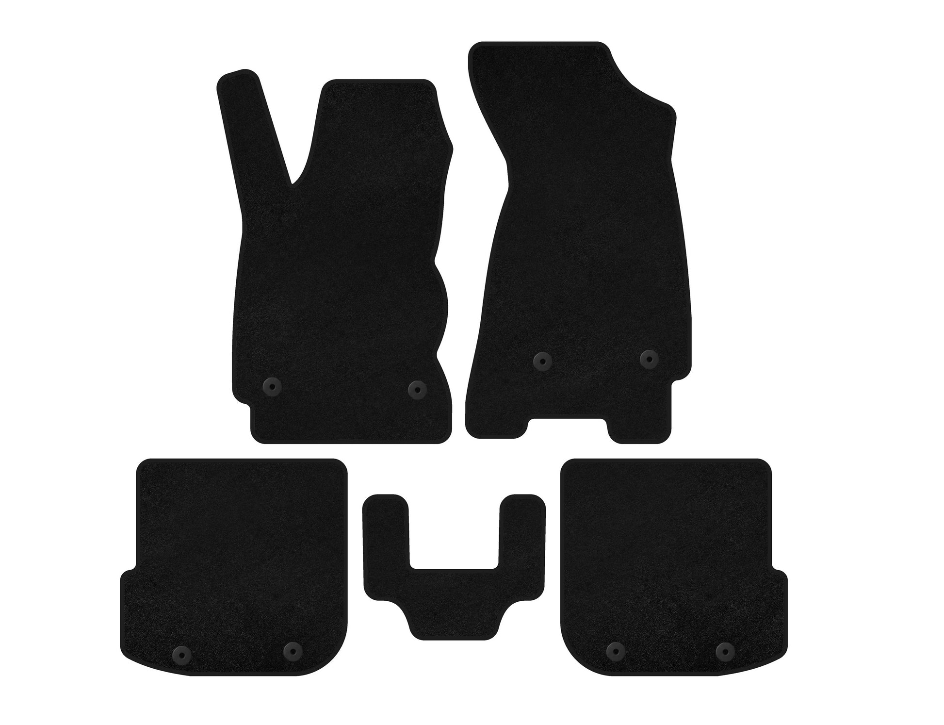 Textile Floor Mats Classic (SD, Black) for Audi A4 B5 1994-2001 - image 1