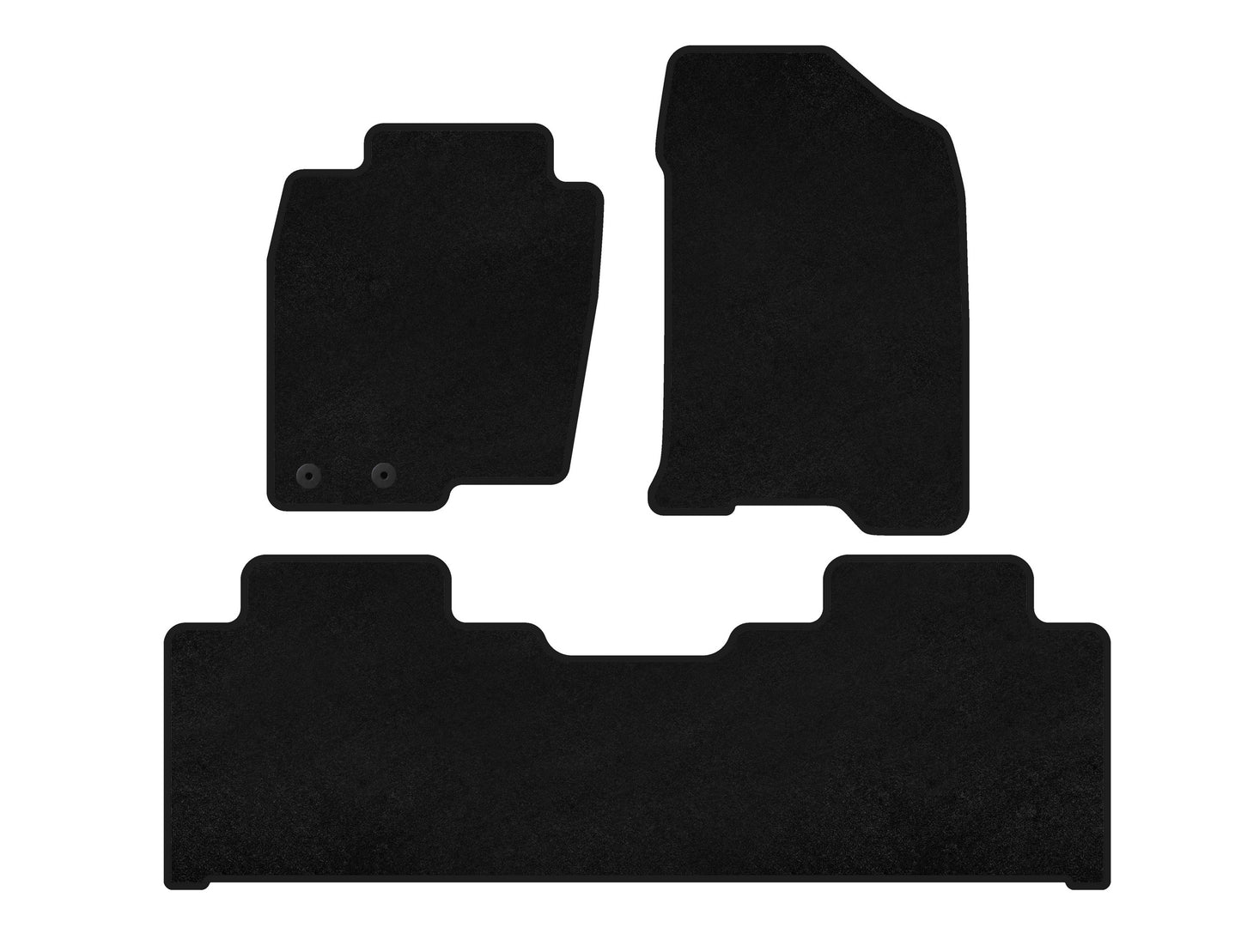 Textile Floor Mats Premium (black) for Nissan Navara/NP300 2016- - image 1