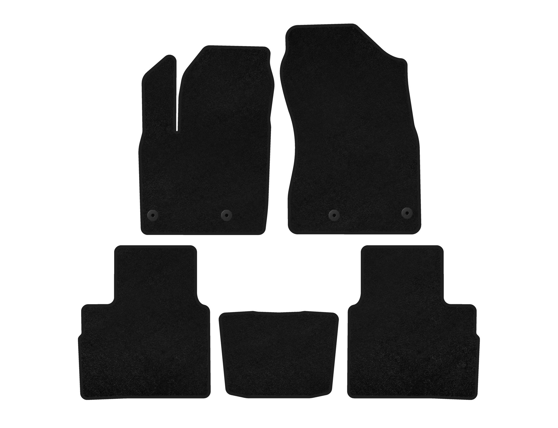 Textile Floor Mats Premium (5-Seater, Black) for Nissan X-trail T33/Rogue 2022- - image 1