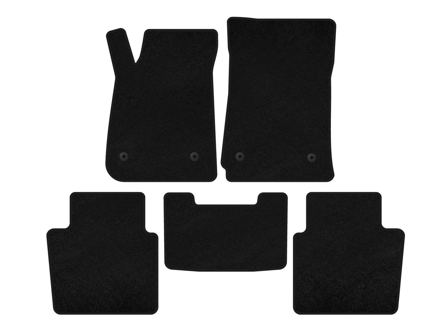 Textile Floor Mats Classic (SD, Black) for Chevrolet Impala 2013-2020 - image 1