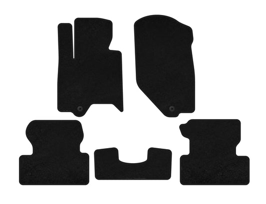 Textile Floor Mats Premium (Black) for Infiniti QX50 2007-2013 - image 1