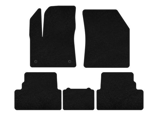 Textile Floor Mats Classic (2017-2021, Black) for Opel Grandland X 2017- - image 1