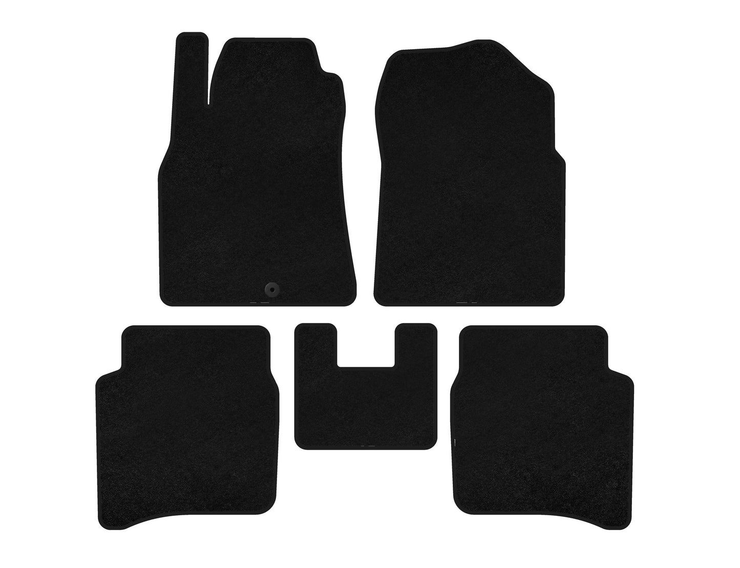 Textile Floor Mats Premium (SD, Black) for Nissan Primera P12 2002-2007 - image 1