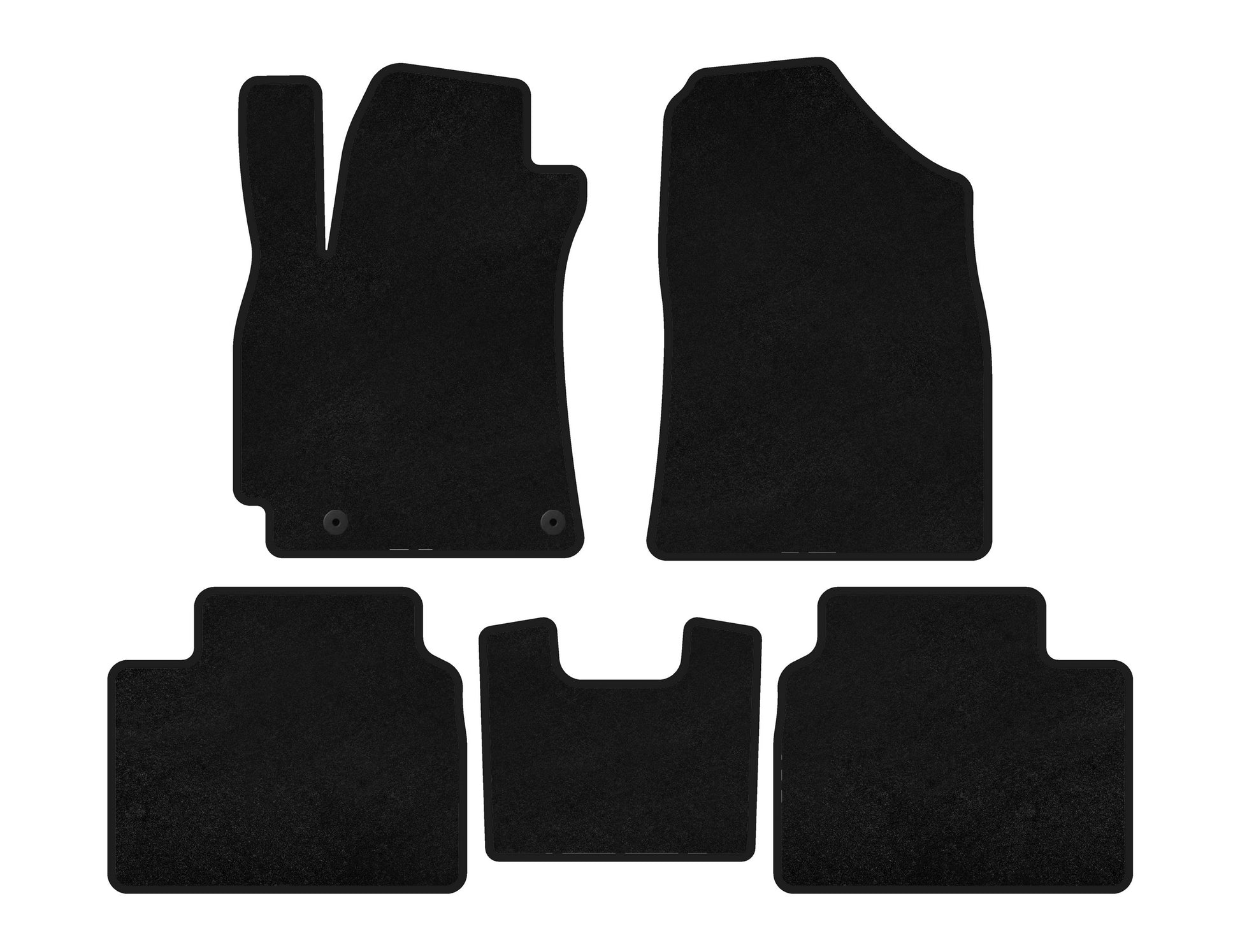 Textile Floor Mats Premium (SD, Black) for Hyundai Elantra (CN7) 2020- - image 1