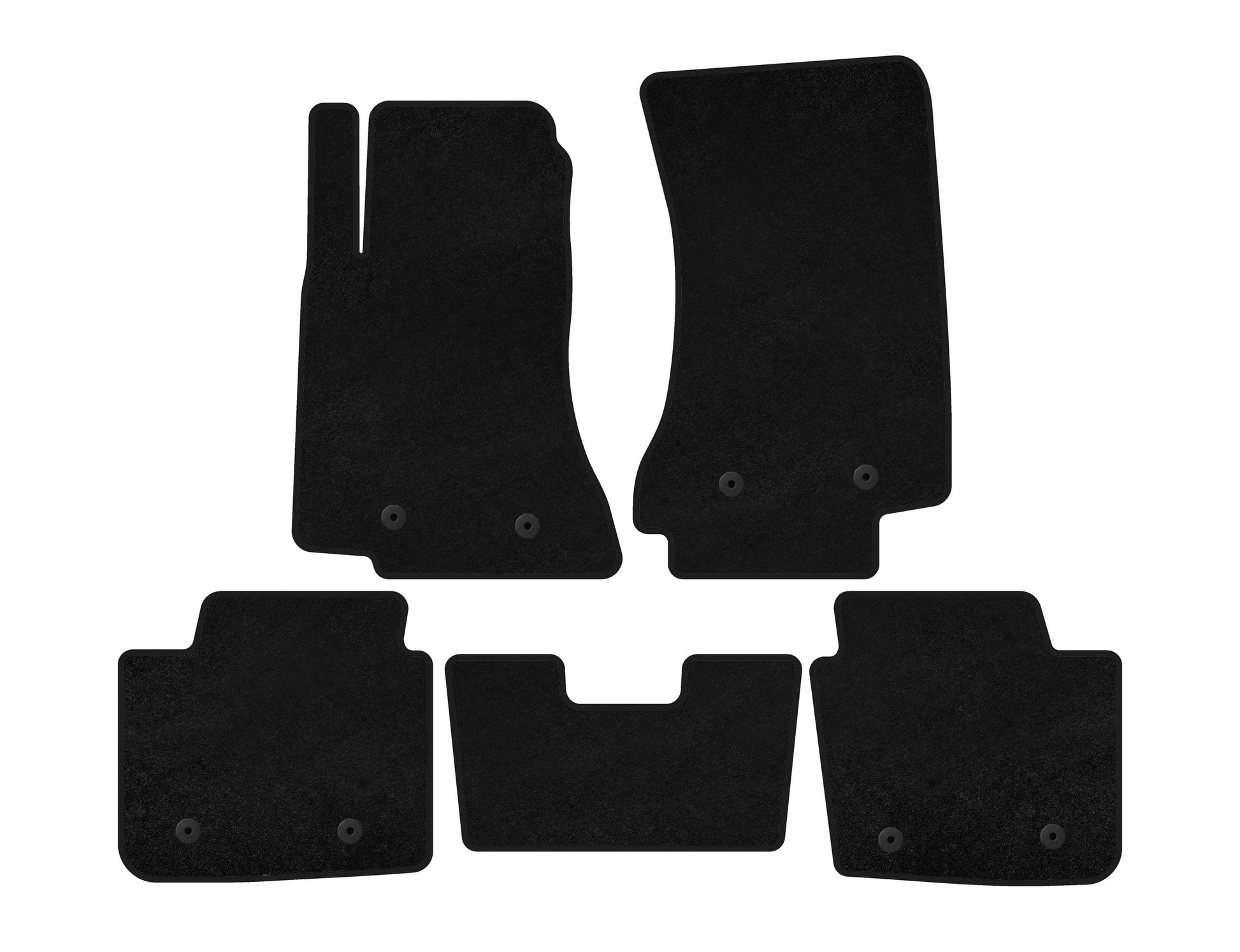 Textile Floor Mats Premium (SD, Black) for Opel Omega B 1994-2003 - image 1