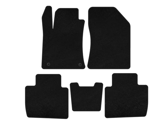 Textile Floor Mats Premium (LB, Black) for Peugeot 508 2018- - image 1
