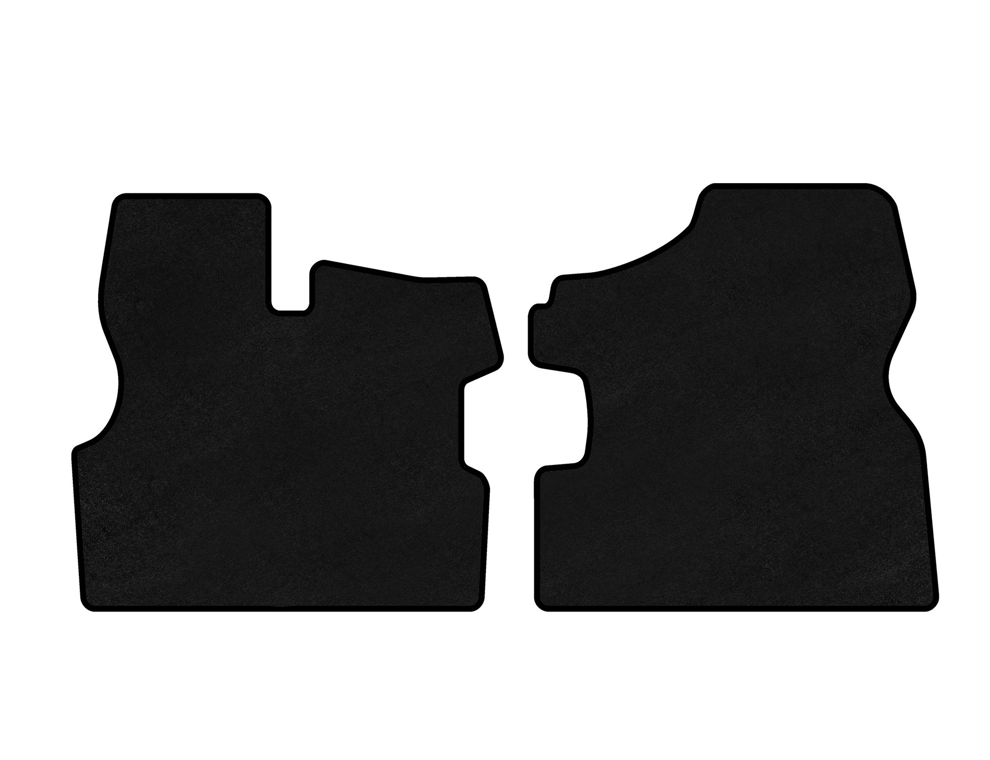 Textile Floor Mats Premium (Black) for Ford Transit 1991-2000 - image 2