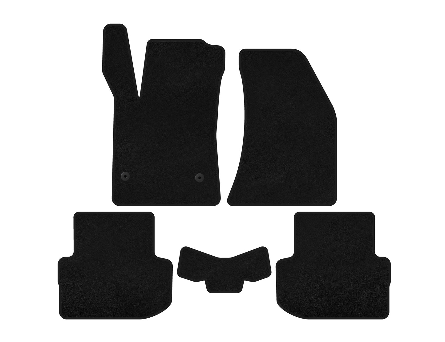Textile Floor Mats Classic (Black) for FAW B30 2015-2020 - image 1