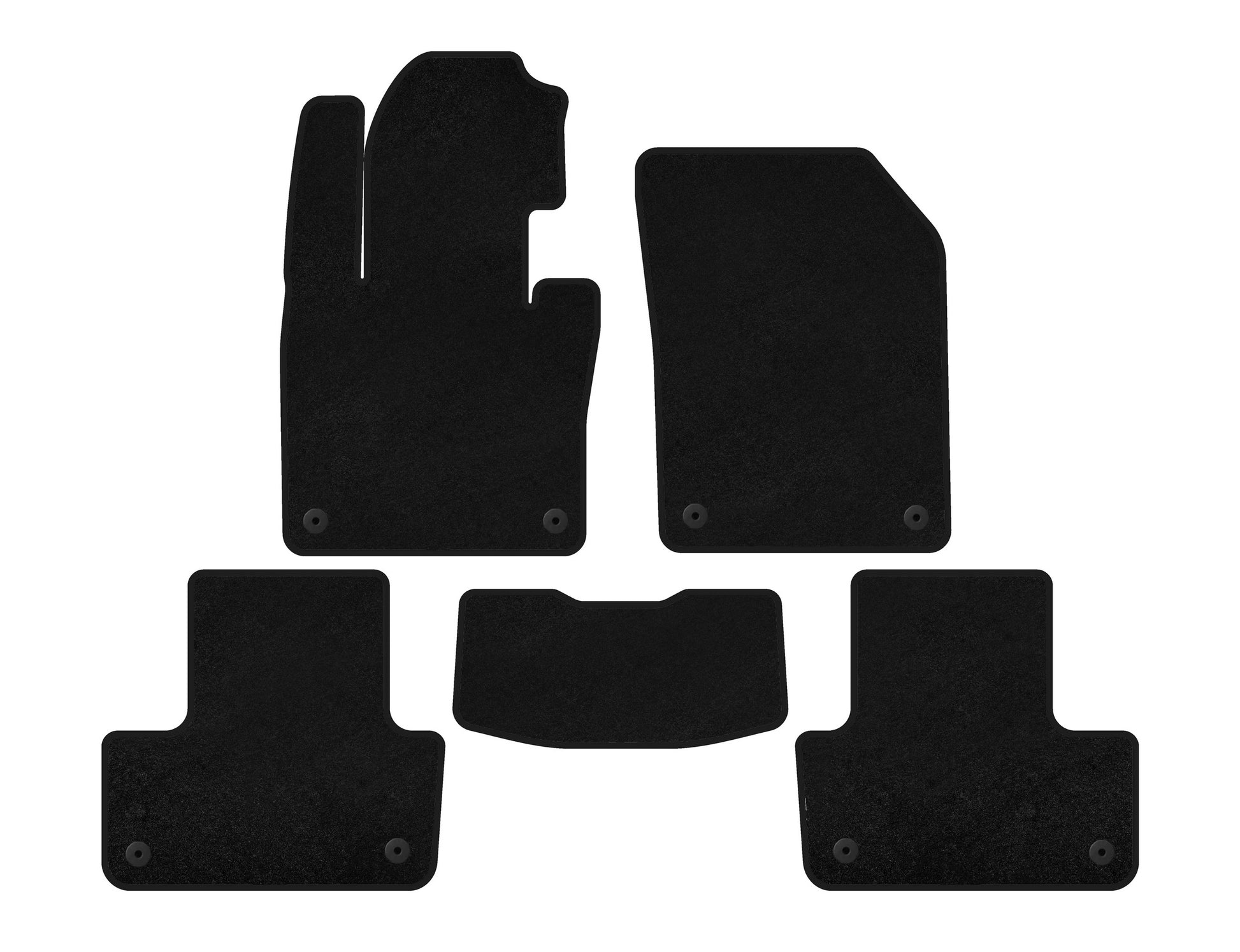 Textile Floor Mats Classic (Black) for Volvo XC60 2017- - image 1