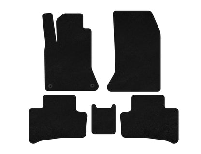 Premium textile mats (2011-2015, Electro, Black) for Mercedes B-class W246 2011-2018 - image 1