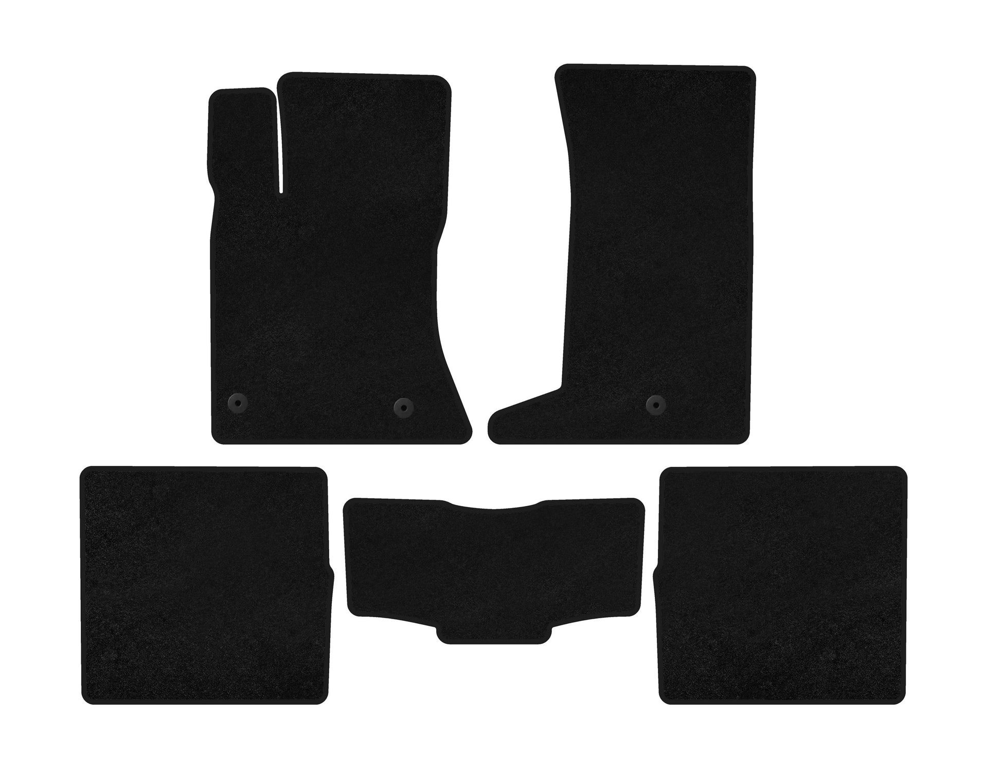 Textile Floor Mats Premium (Black) for Cadillac SRX 2004-2009 - image 2