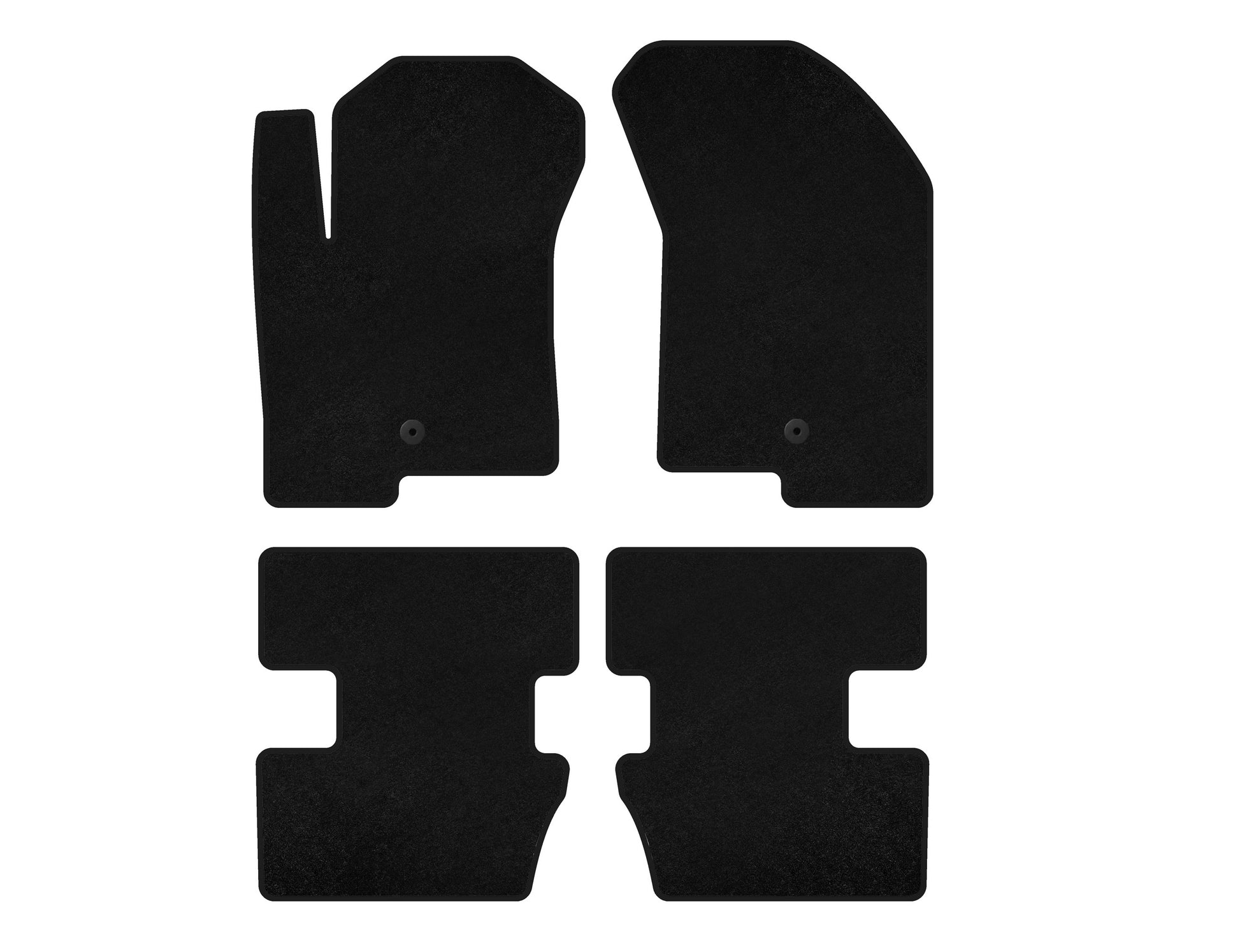 Textile Floor Mats Classic (2006-2011, black) for Jeep Compass 2006-2016 - image 1