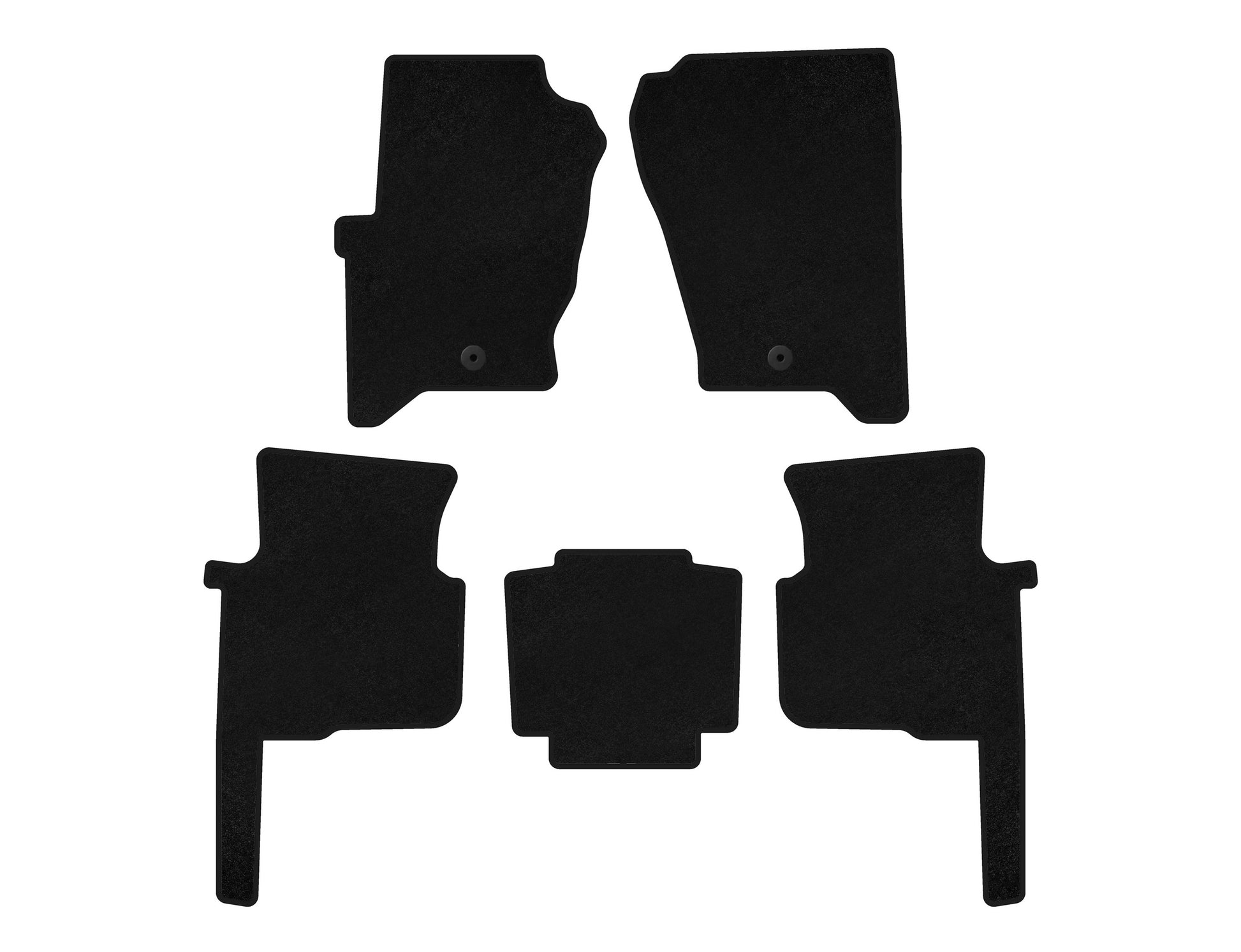 Textile Floor Mats Premium (Black) for Land Rover Discovery III 2004-2009 - image 1