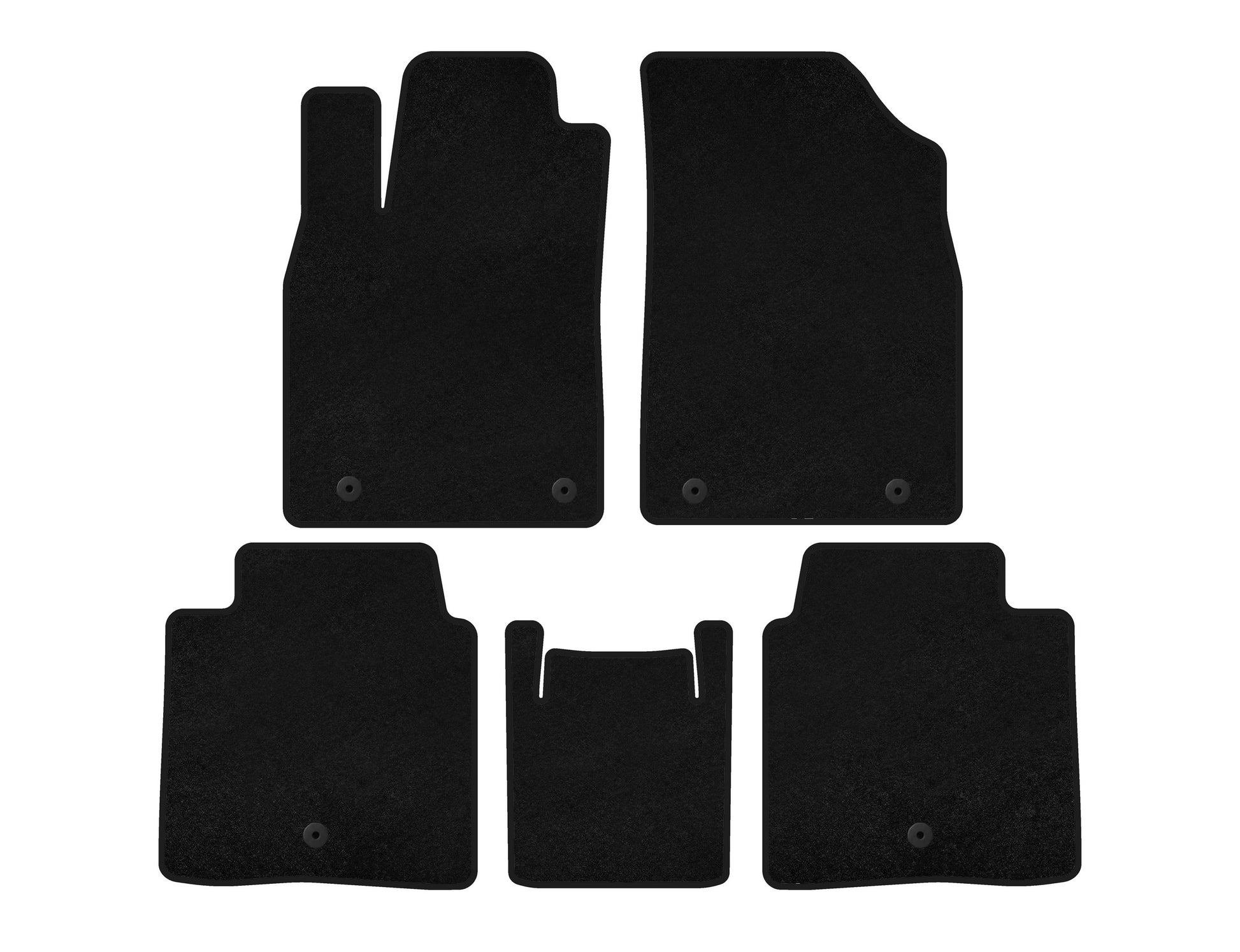Textile Floor Mats Classic (SD, Hybrid, Black) for Lexus ES 2012-2018 - image 1