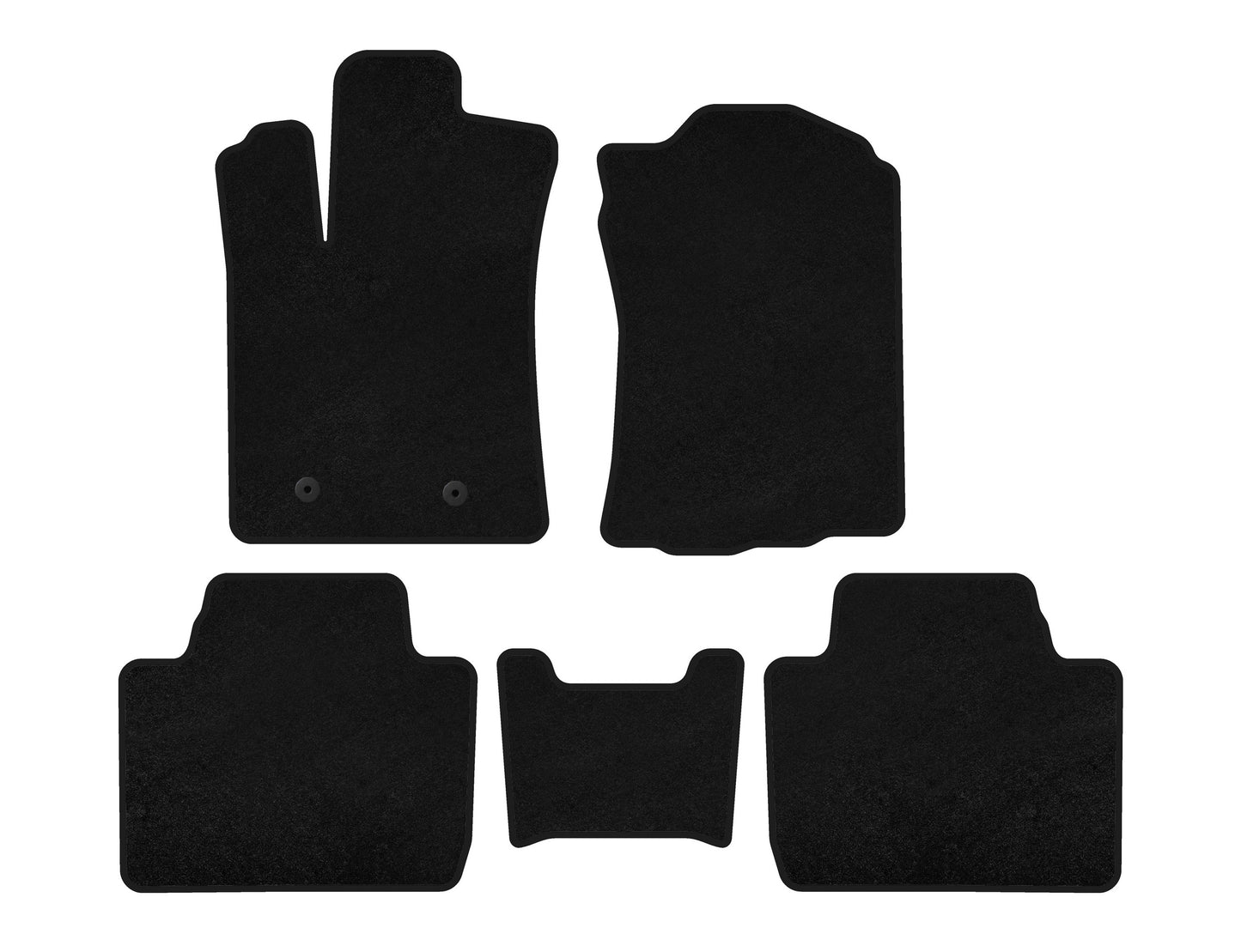 Textile Floor Mats Premium (black) for Toyota Tacoma 2015- - image 1