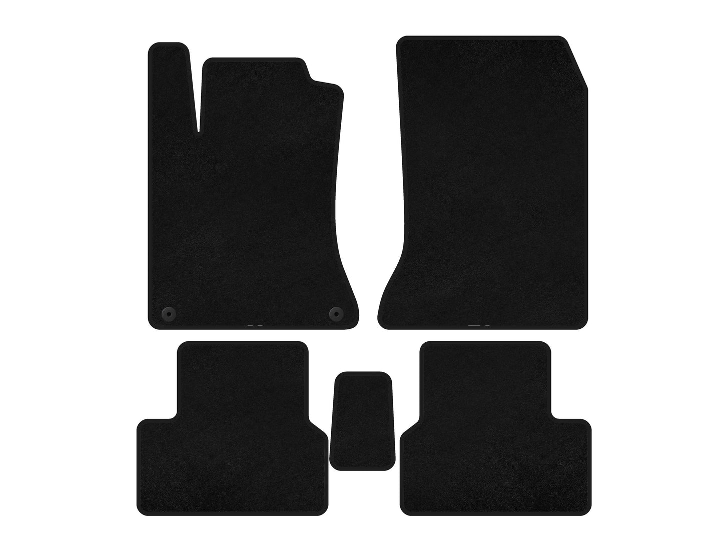 Textile Floor Mats Classic (2011-2014, black) for Mercedes B-class W246 2011-2018 - image 1