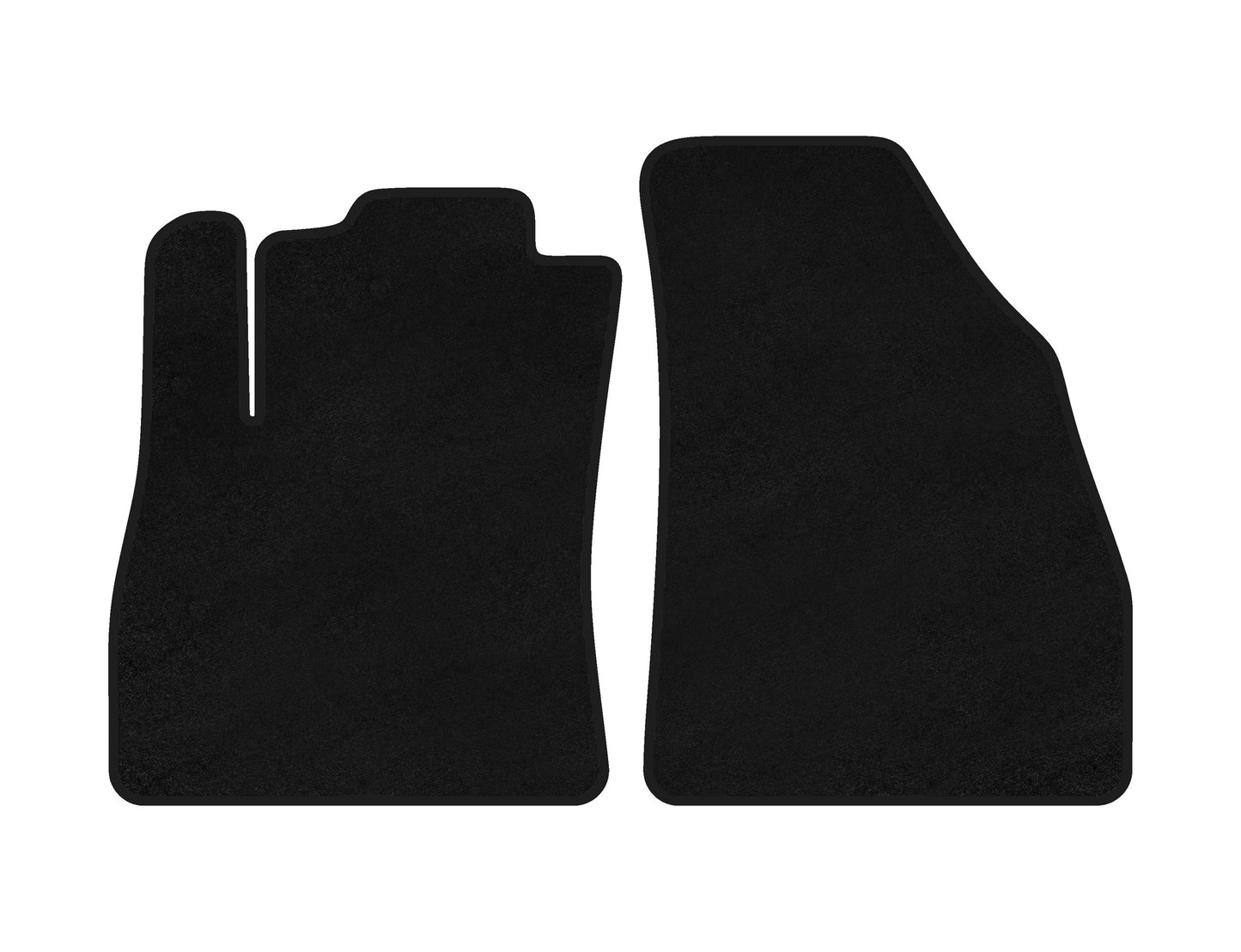 Front Textile Floor Mats Classic (Black) for Fiat Fiorino/Qubo 2008-2024 - image 1