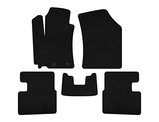 Textile Floor Mats Premium (HB, 5-door, Black) for Suzuki Swift 2010-2017 - image 1