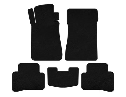 Textile Floor Mats Premium (SD, Black) for Mercedes C-class W202 1993-2001 - image 1