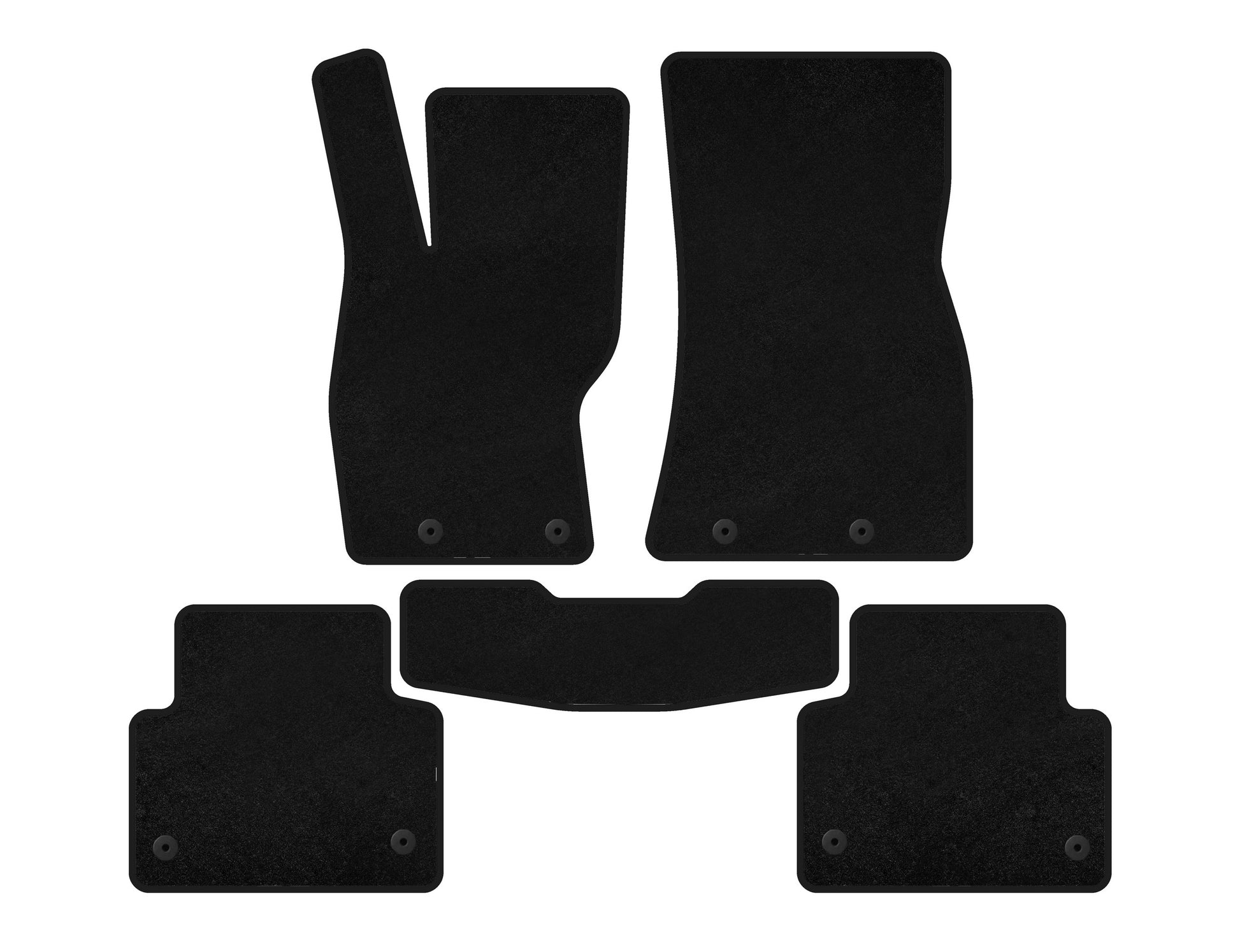 Textile Floor Mats Premium (2011-2016, SD, Black) for Jaguar XF 2009-2016 - image 1