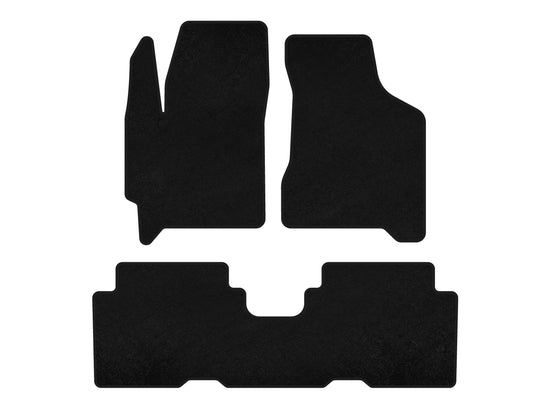 Textile Floor Mats Premium (Black) for Kia Carens 1999-2012 - image 1