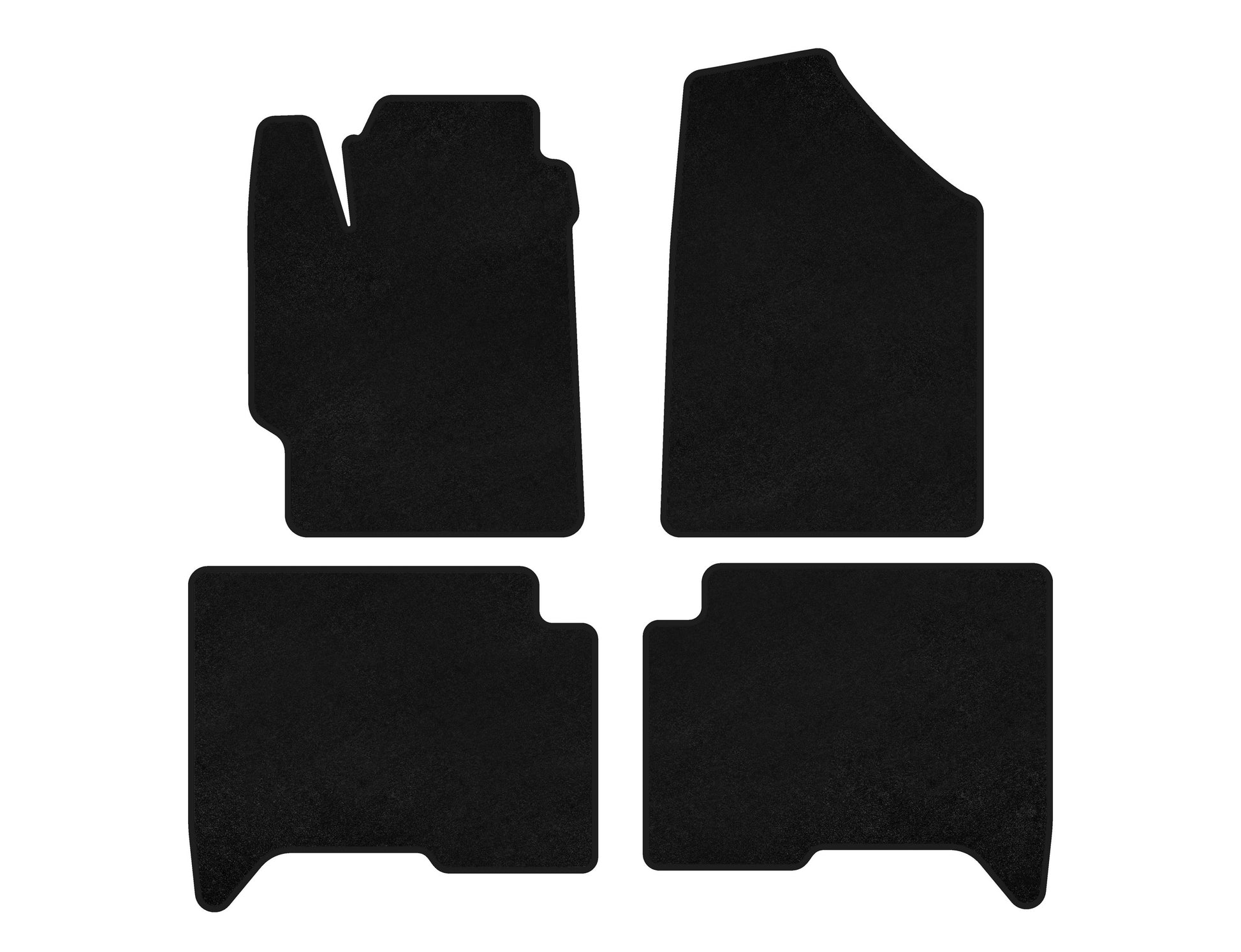 Textile Floor Mats Classic (SD, Black) for Great Wall Voleex C30 2010-2016 - image 1