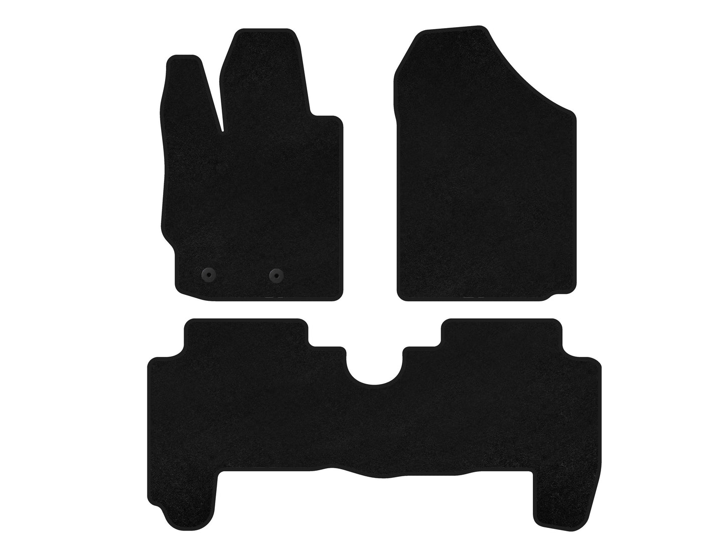 Textile Floor Mats Classic (HB, 5-Door, Black) for Toyota Yaris 2006-2011 - image 1