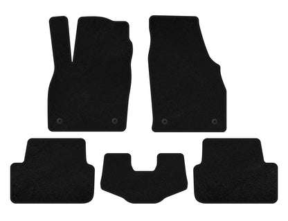Textile Floor Mats Premium (HB, Black) for Volkswagen Polo 2017- - image 1