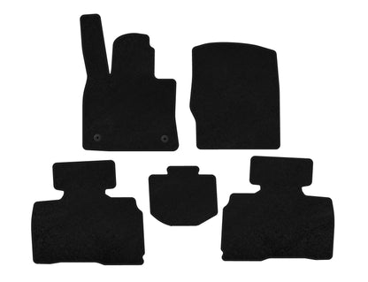 Textile Floor Mats Premium (2 Rows, 7-Seater, Black) for Ford Explorer 2019- - image 2