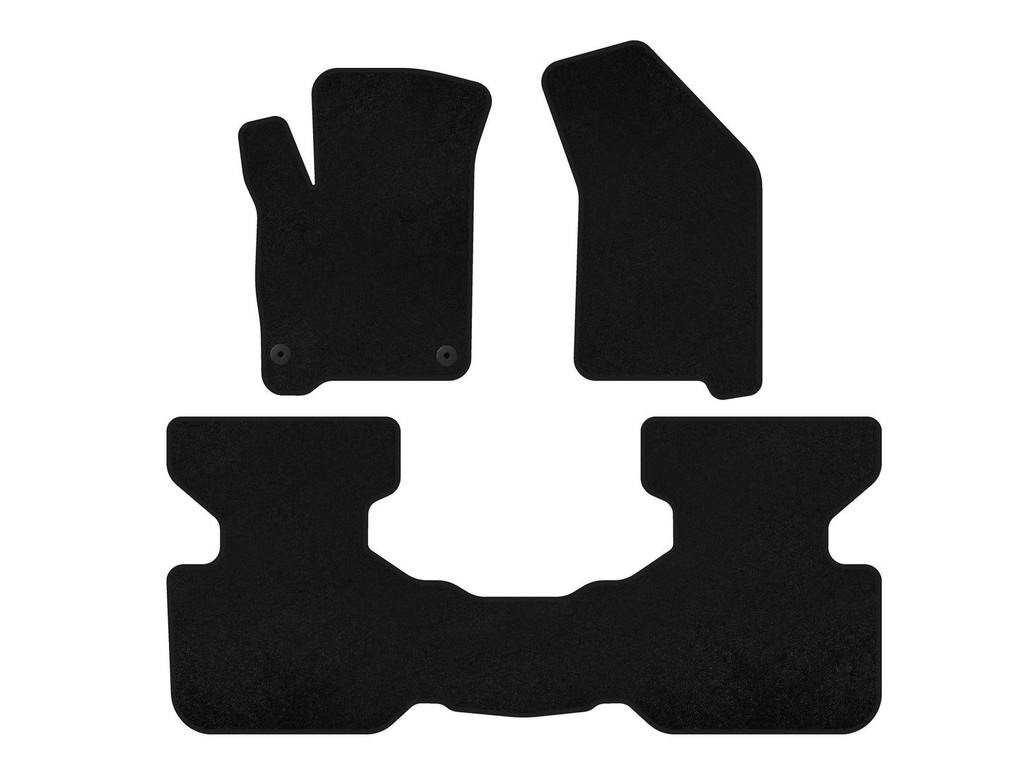 Textile Floor Mats Classic (2011-2016, Black) for Fiat Freemont 2011-2016 - image 1