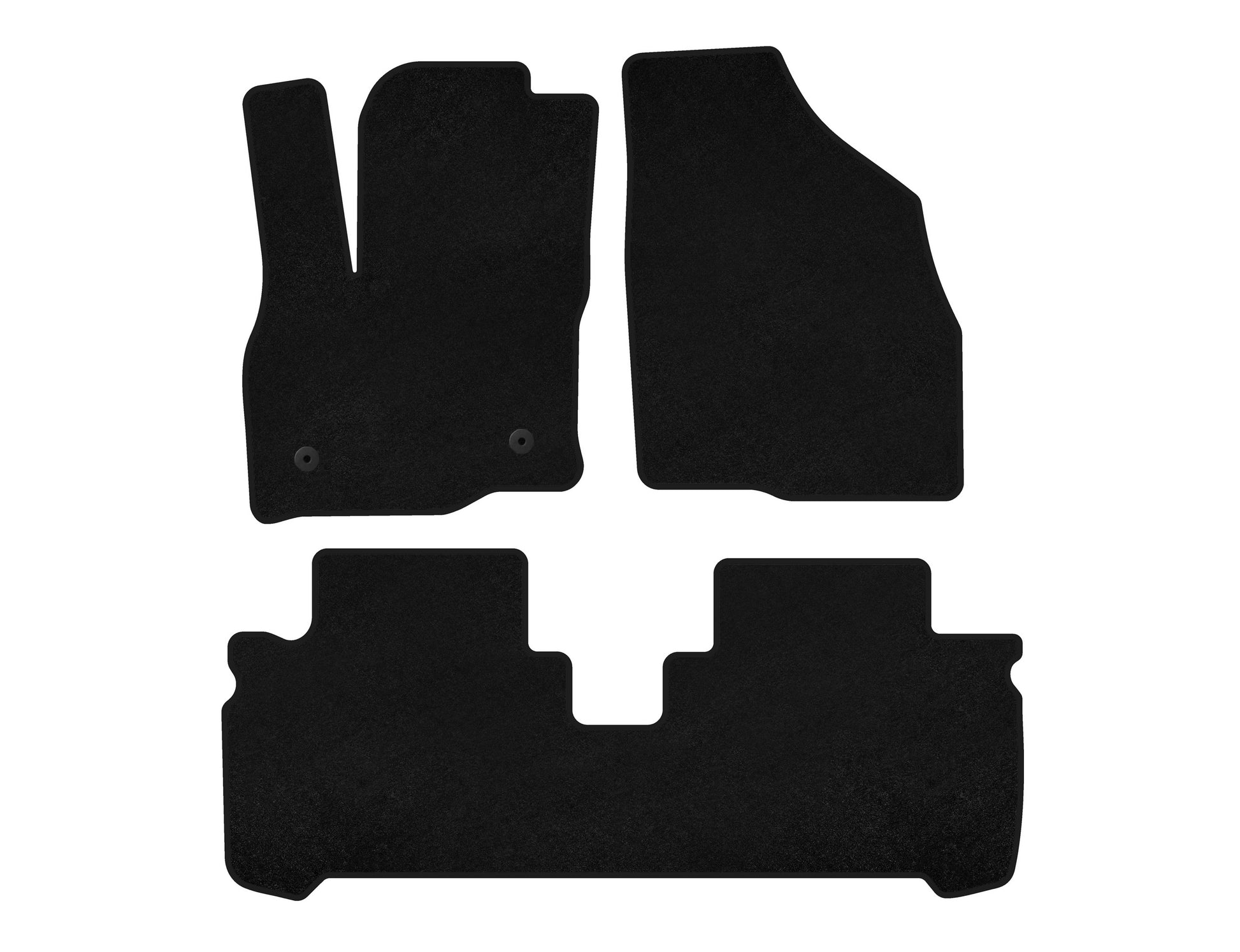 Textile Floor Mats Classic (Black) for Chevrolet Bolt 2016-2023 - image 1