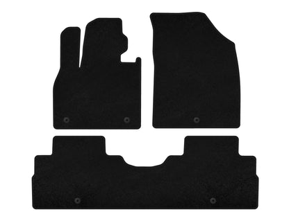 Textile Floor Mats Classic (2 Rows, 8-Seater, Black) for Hyundai Palisade 2018-2025 - image 1