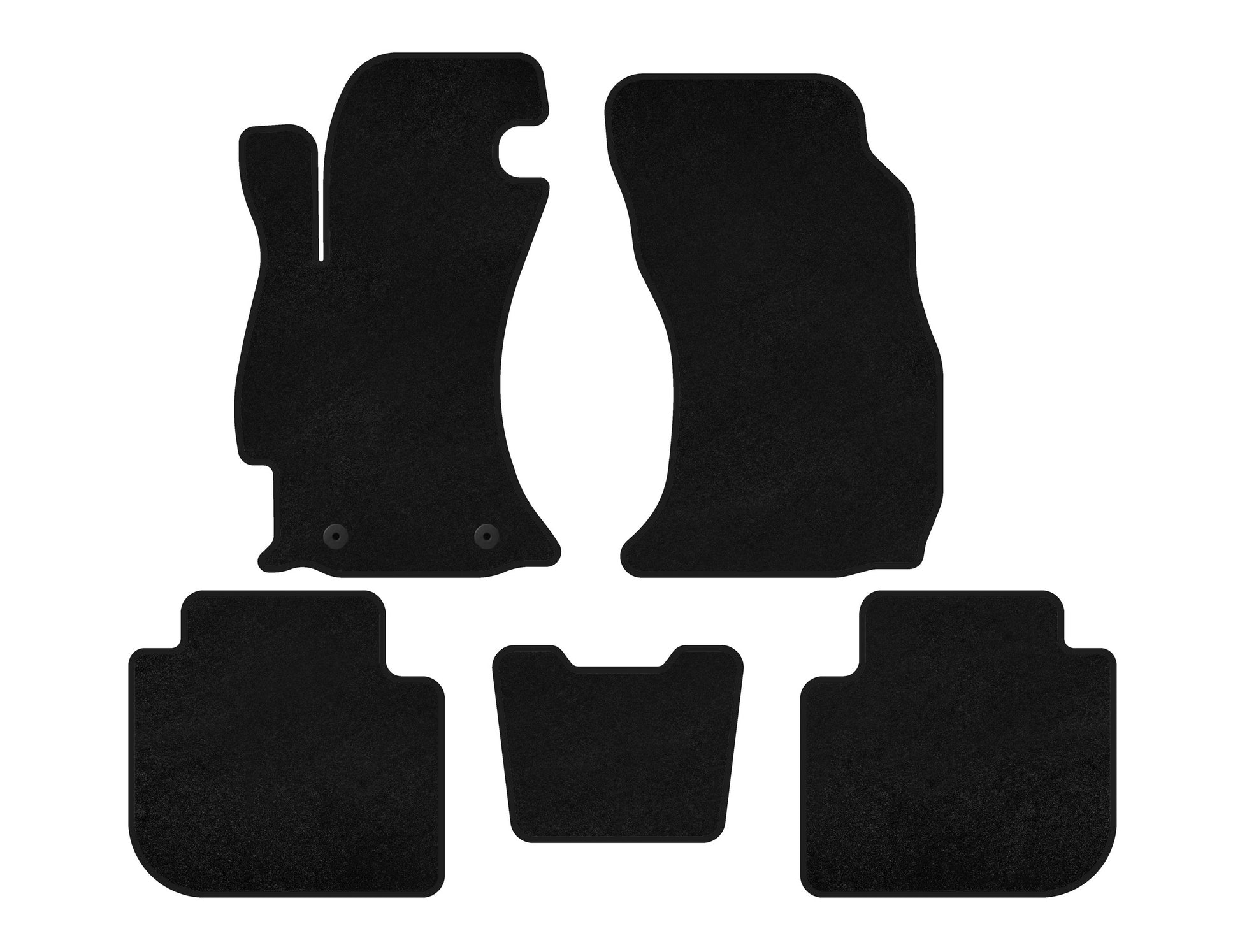Textile Floor Mats Premium (2013-2017, Black) for Subaru Forester 2013-2018 - image 1