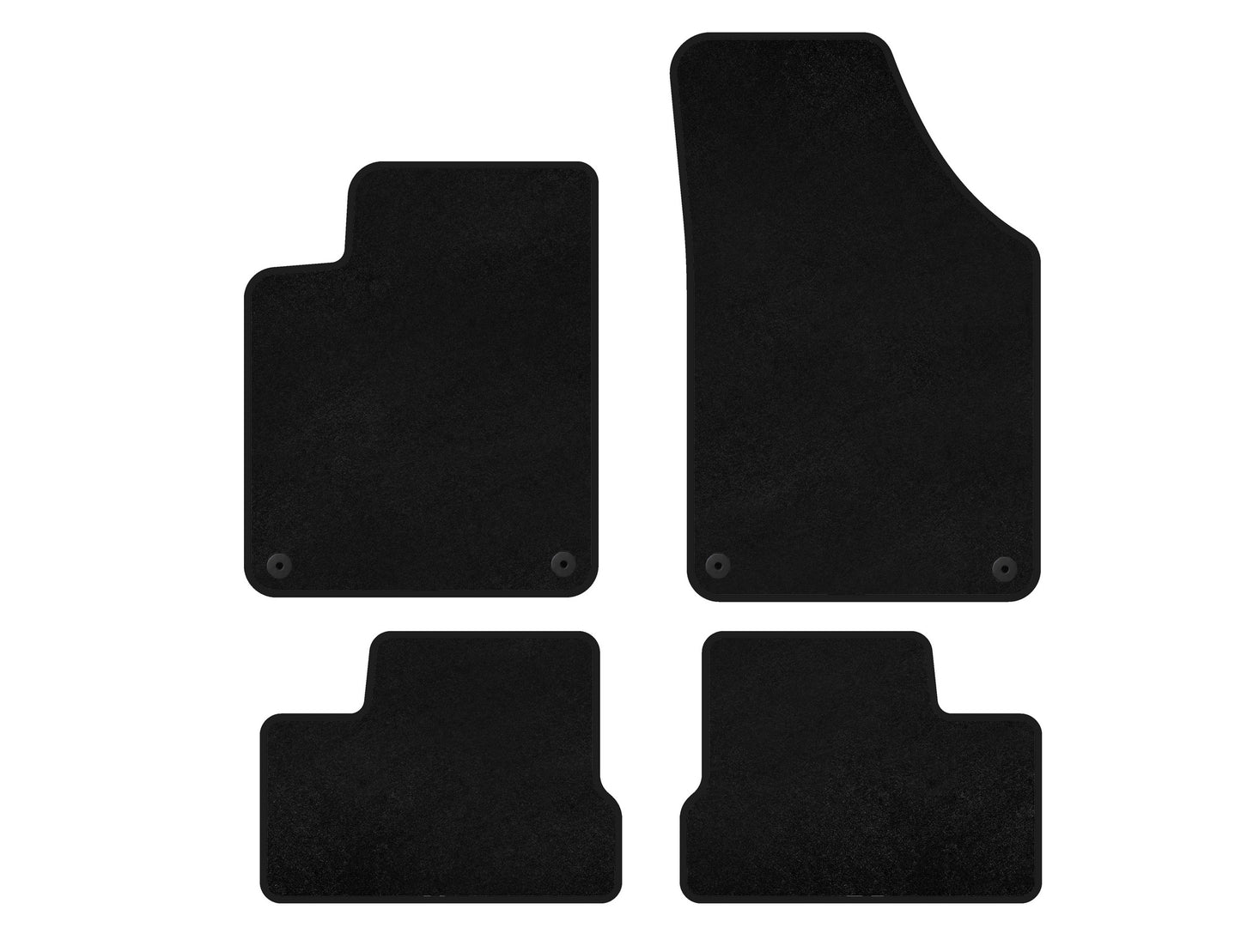 Textile Floor Mats Premium (black) for Peugeot RCZ 2010-2015 - image 1