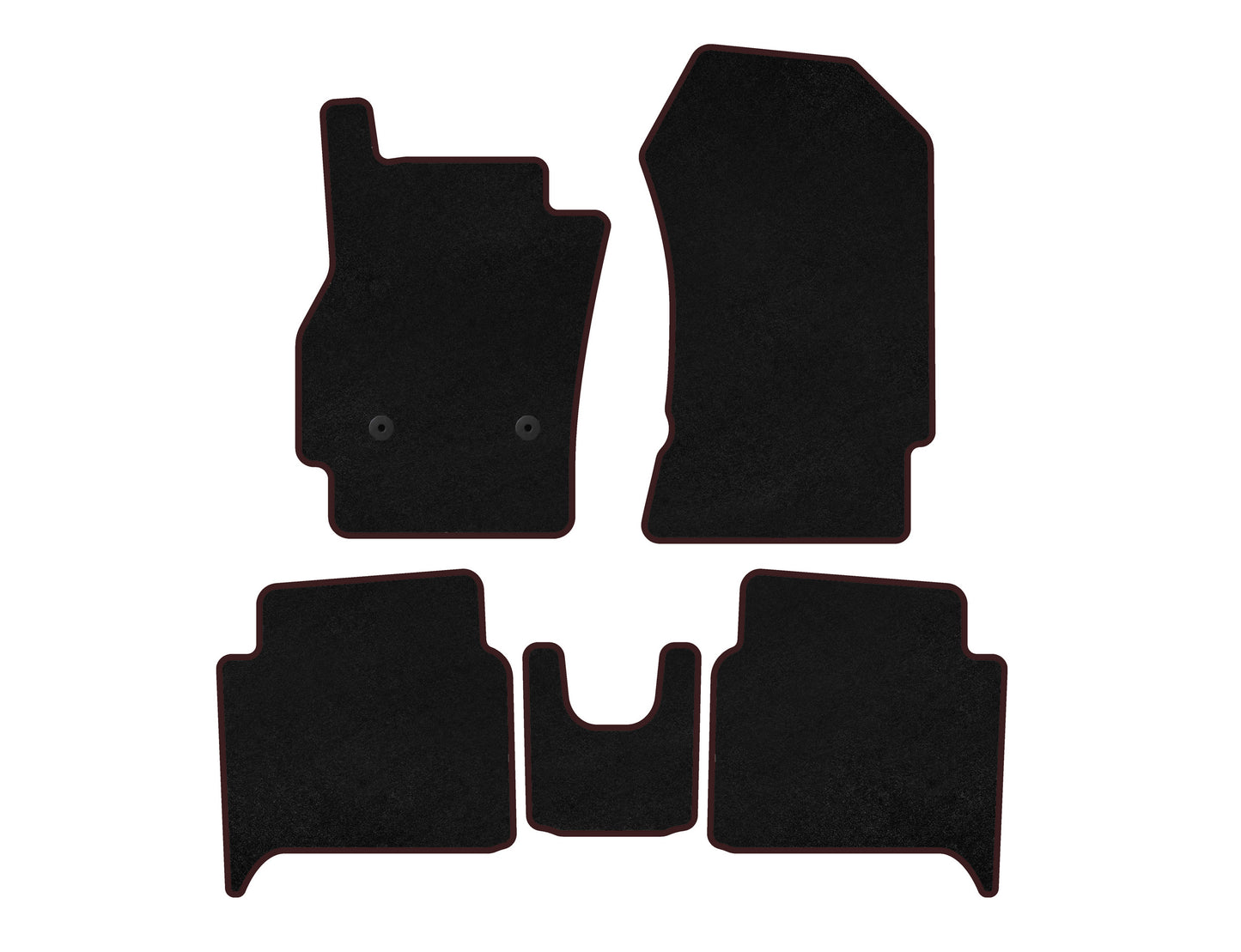 Textile Floor Mats Classic (HB, Black) for Renault Zoe 2012-2019 - image 1
