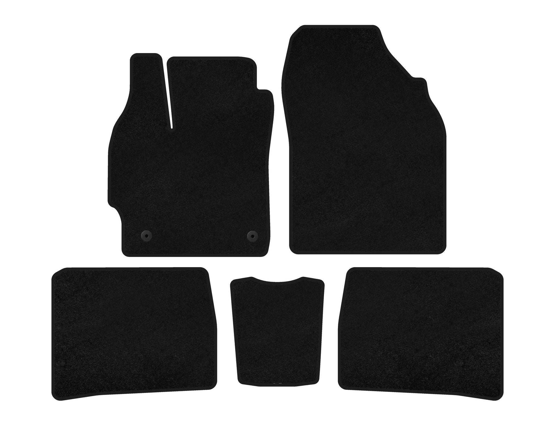 Textile Floor Mats Classic (LB, Black) for Toyota Prius 2009-2015 - image 1