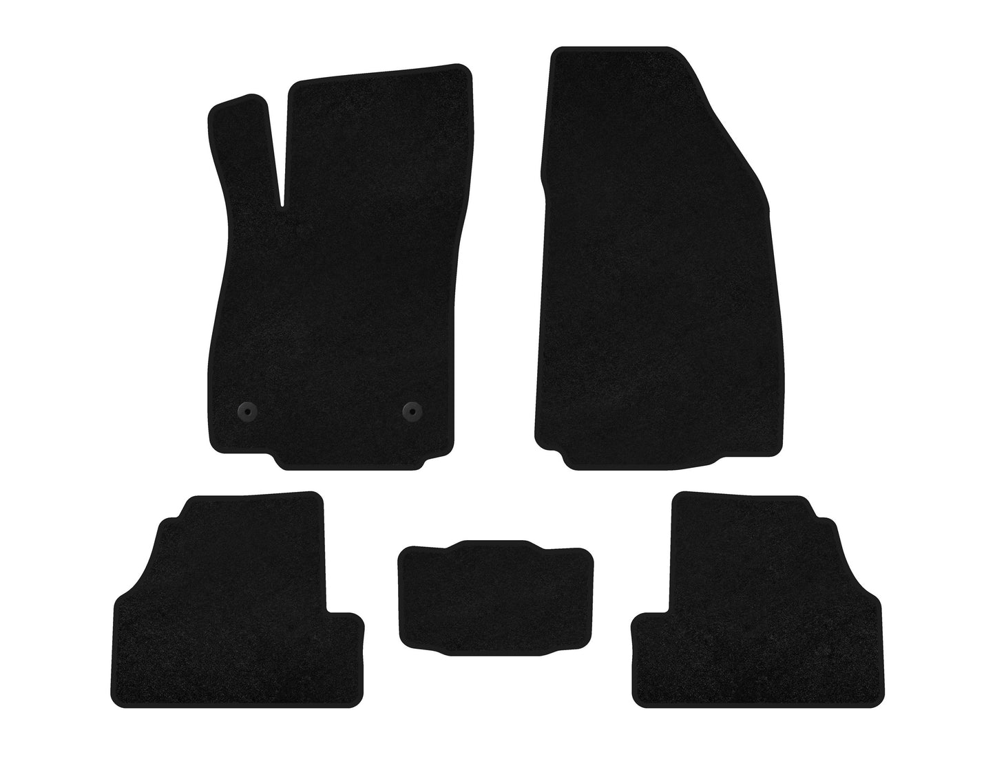 Textile Floor Mats Premium (2012-2019, Black) for Chevrolet Trax 2012-2023 - image 1