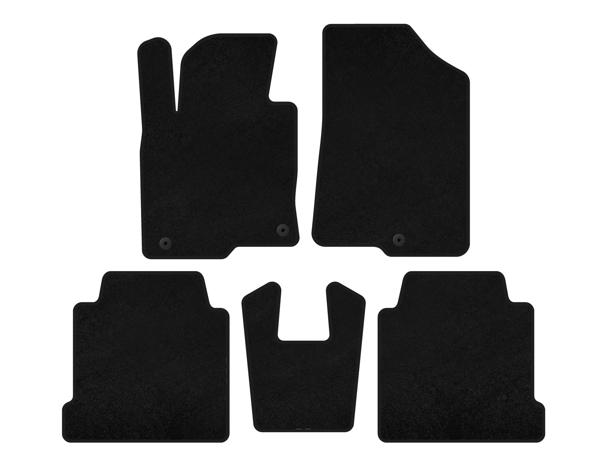 Classic textile rugs (black) for Kia Cadenza 2016- - image 1