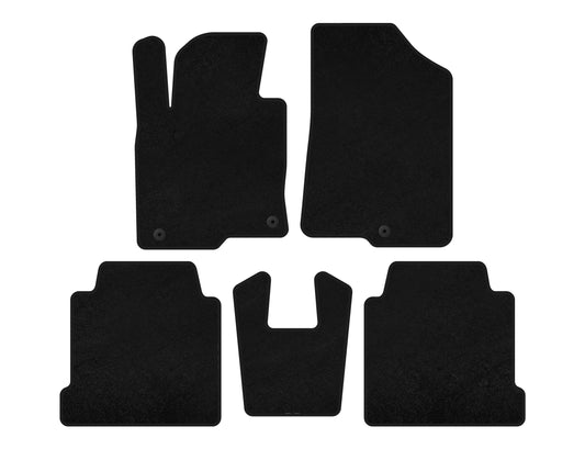 Classic textile rugs (black) for Kia Cadenza 2016- - image 1