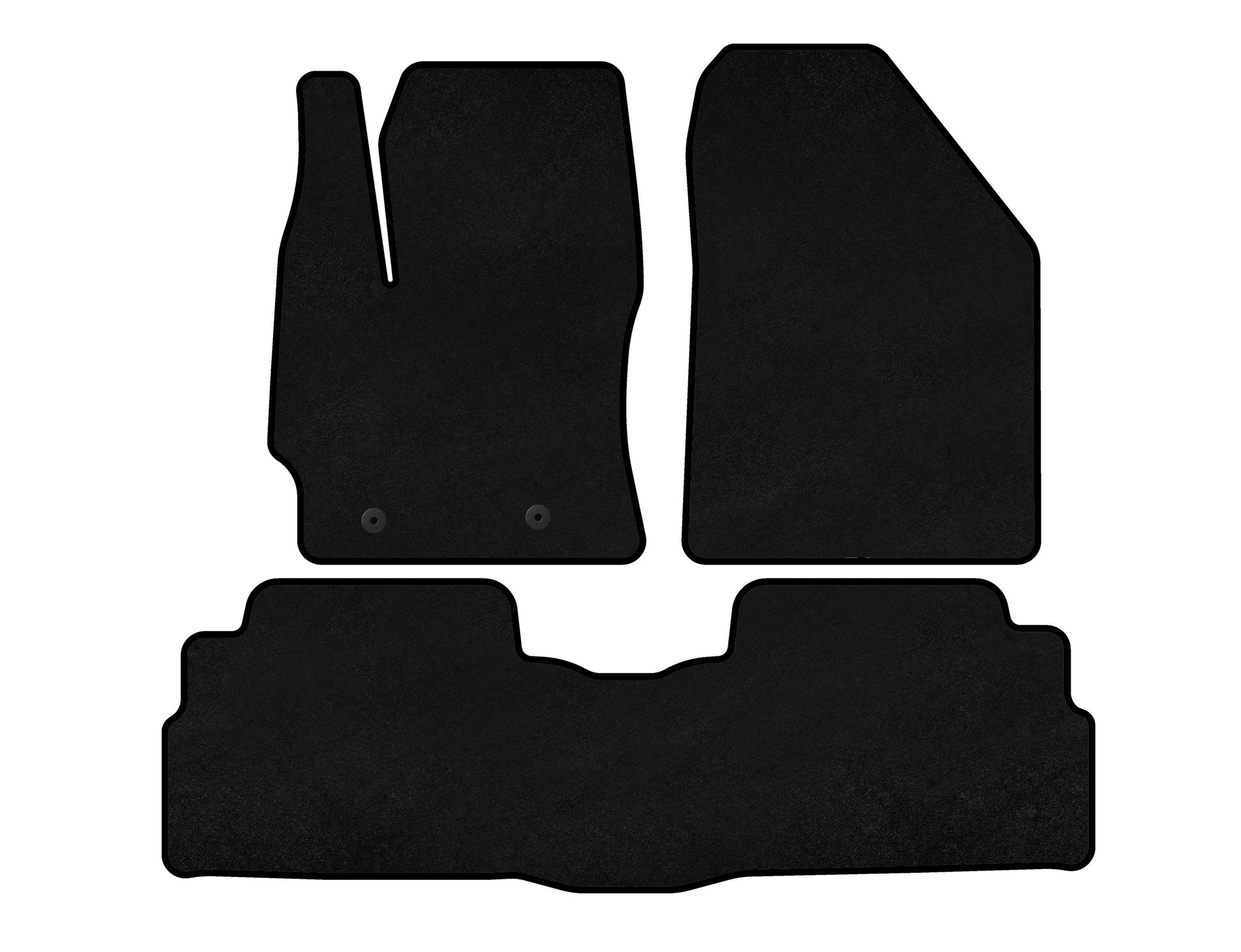 Textile Floor Mats Classic (2 Rows, 7-Seater, Black) for Toyota Verso 2009–2018 - image 1