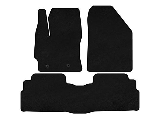 Textile Floor Mats Classic (2 Rows, 7-Seater, Black) for Toyota Verso 2009–2018 - image 1